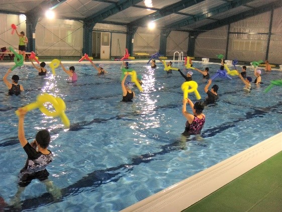 水中運動教室の様子