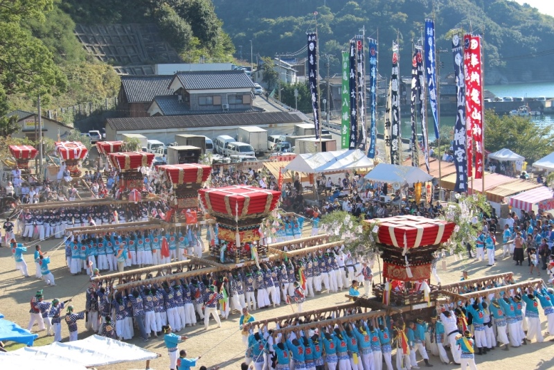 亀山八幡宮の秋祭り