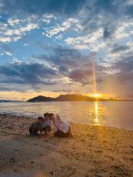 小豆島の海での写真