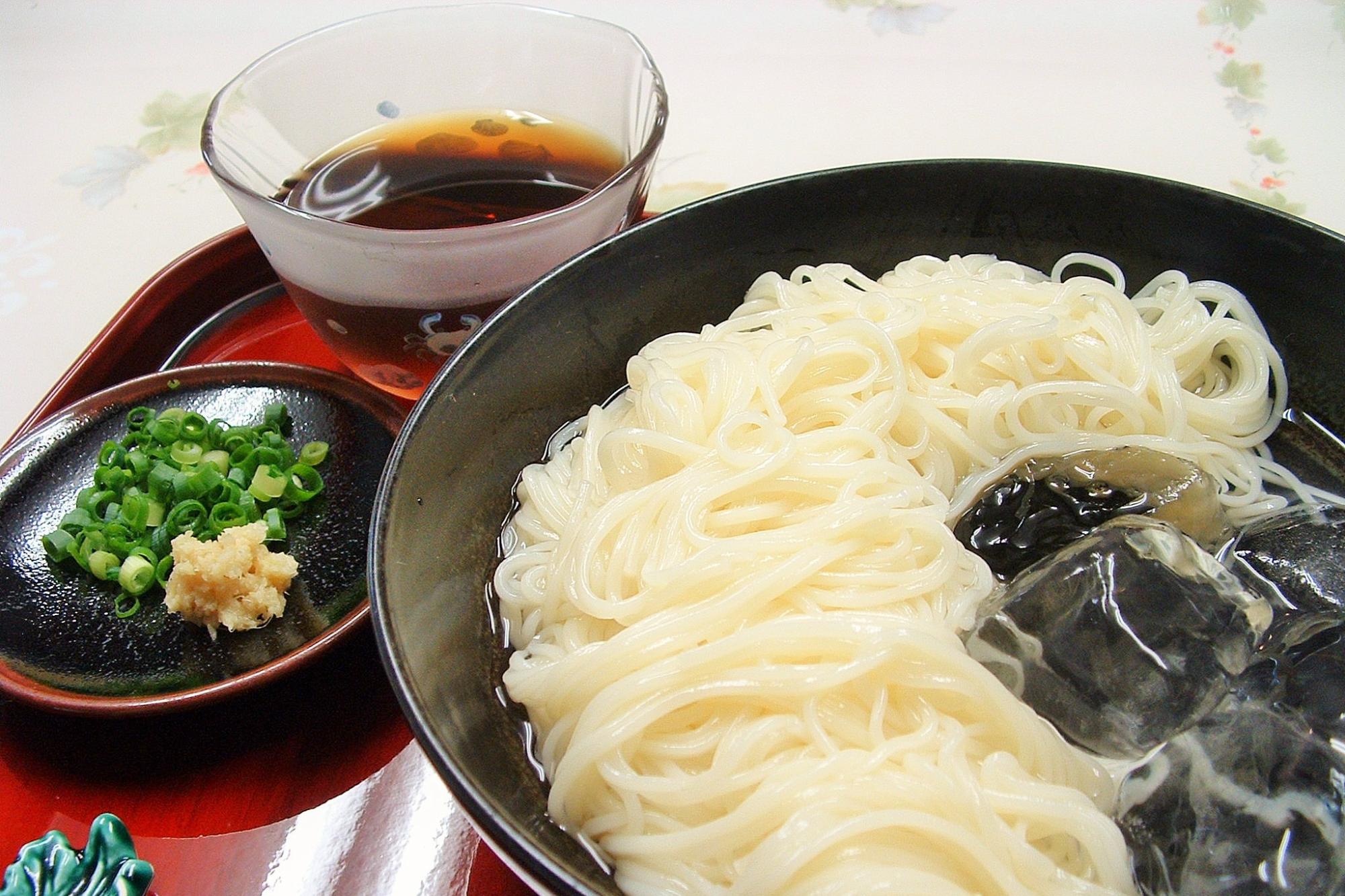 なかぶ庵で食べることができる素麺のの写真
