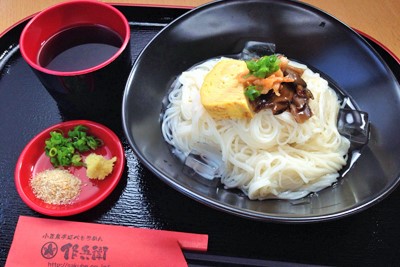 作兵衛で食べることができるそうめんの写真